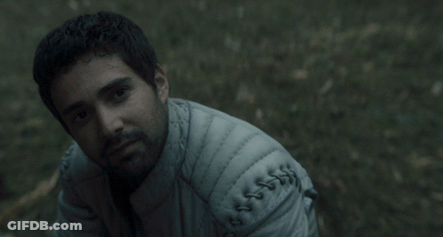 A Man In A White Jacket Says " Do N't You Think " In White Letters GIF