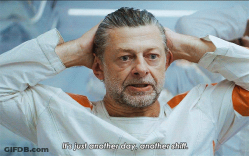 Man In White Jacket Says Just Another Day GIF