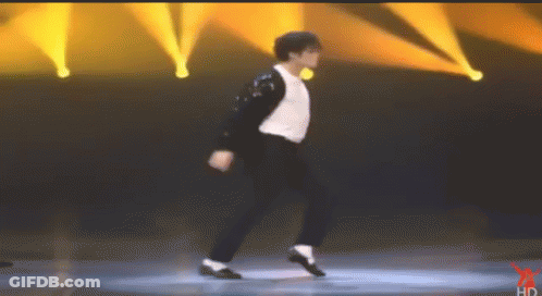 Man In White Shirt And Black Pants Dancing GIF