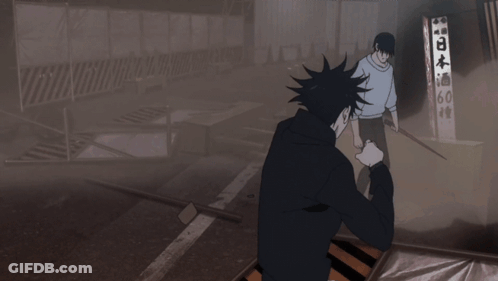 A Man In A White Shirt And Black Pants Is Kicking Something In The Air GIF