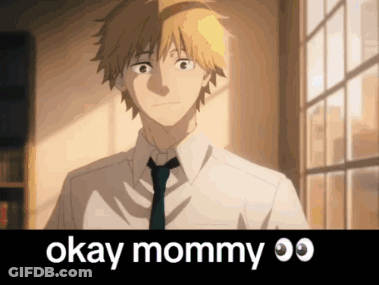 A Man In A White Shirt And Tie Is Standing In Front Of A Window And Says Okay Mommy . GIF