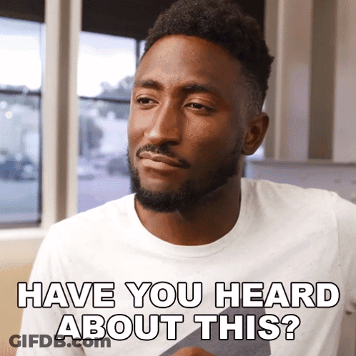 A Man In A White Shirt Is Asking If He Has Heard About This GIF