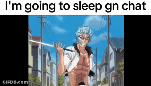 A Man In A White Shirt Is Holding A Sword In A City Street . GIF