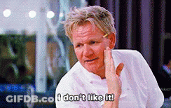A Man In A White Shirt Is Saying I Don 'T Like It . GIF