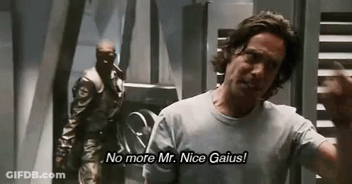 Man In White Shirt Talking To Another Man GIF