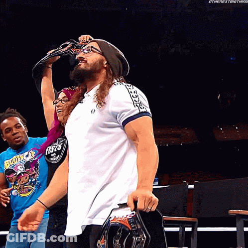A Man In A White Shirt With The Word Rays On The Arm GIF
