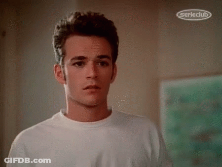 Man In White T-Shirt Serieclub Sign GIF