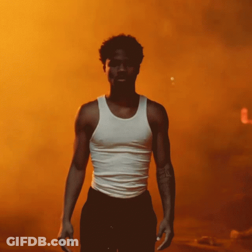 A Man In A White Tank Top Has A Tattoo On His Arm That Says ' I Love You ' GIF