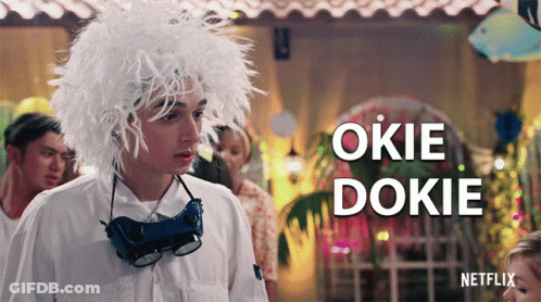 A Man In A White Wig Says Okie Dokie GIF