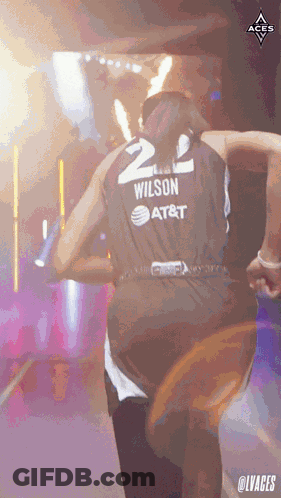 A Man In A Wilson Jersey Is Dancing GIF