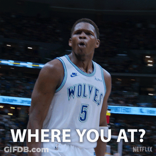 A Man In A Wolves Jersey Is Asking Where You At GIF