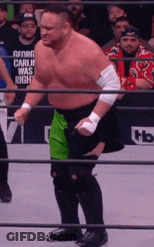 A Man In A Wrestling Ring With A Shirt That Says Carlin Was Right GIF