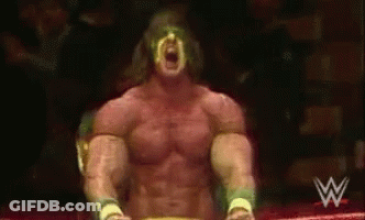 A Man In A Wrestling Ring With A W On The Bottom Right GIF