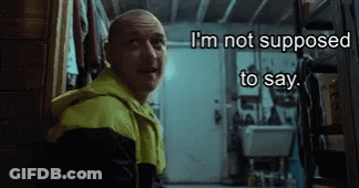 A Man In A Yellow Jacket Says I 'M Not Supposed To Say . GIF
