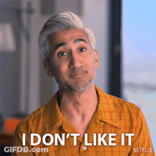 A Man In A Yellow Shirt Says I Don T Like It GIF
