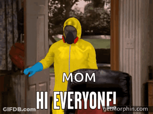 A Man In A Yellow Suit Says Hi Everyone GIF