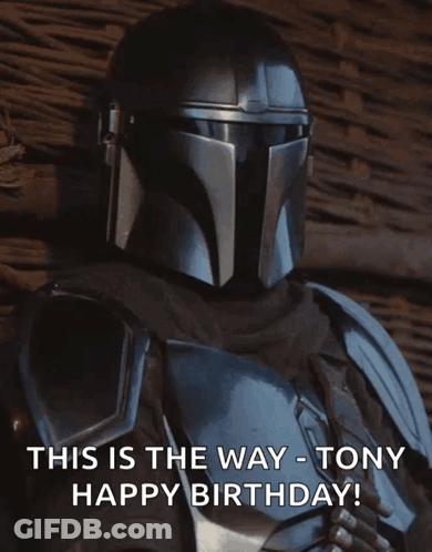 Man In Armor Happy Birthday Tony GIF