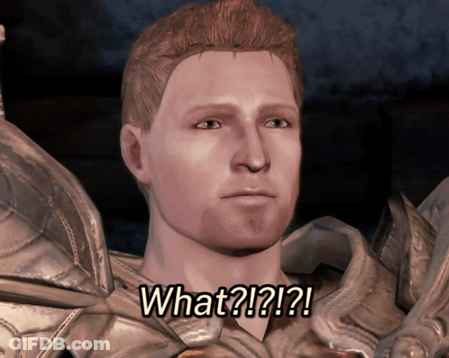A Man In Armor Says What ? ! ? GIF