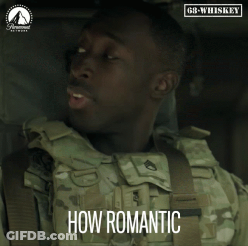 Man In Military Uniform Saying How Romantic GIF