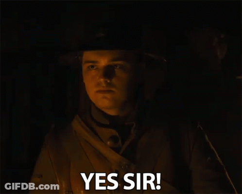 Man In Military Uniform Saying Yes Sir GIF