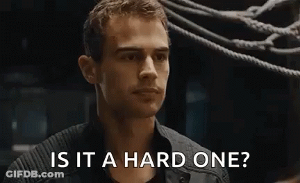 A Man Is Asking Is It A Hard One ? GIF