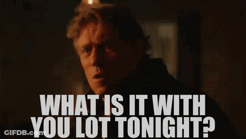 A Man Is Asking What Is It With You Tonight GIF