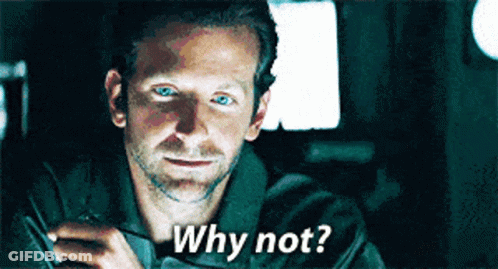 A Man Is Asking Why Not While Holding A Cell Phone GIF
