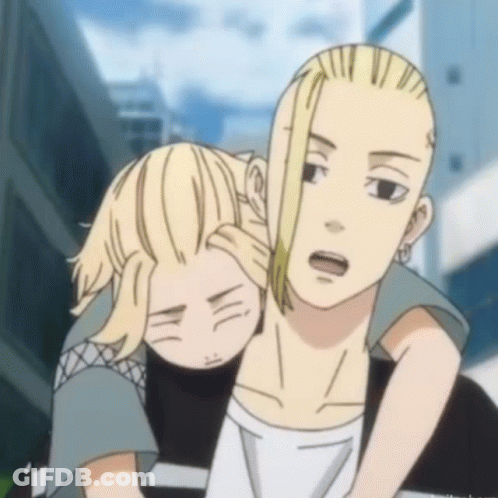 A Man Is Carrying A Child On His Shoulders GIF