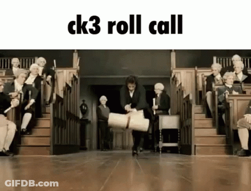A Man Is Carrying A Large Roll Of Paper In Front Of A Group Of People Sitting On Steps . GIF