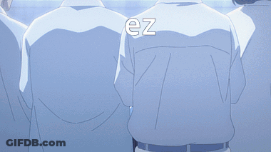 A Man Is Carrying Another Man In A White Cloth With The Word Ez Above Him GIF