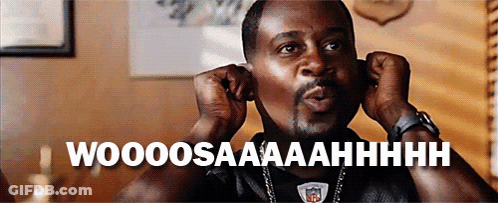 A Man Is Covering His Ears With His Hands And The Words Woooosaaaahhhh Are Visible GIF