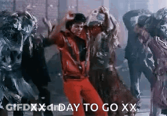Man Dancing In Front Of Zombies GIF