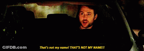 A Man Is Driving A Car And Saying That 'S Not My Name ! That 'S Not My Name ! GIF