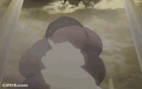 A Man Is Flying Through The Air While Another Man Is Laying Down GIF