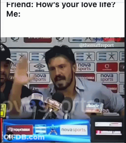 A Man Is Giving A Speech In Front Of Microphones And A Sign That Says Nova Sports GIF