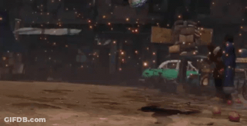 A Man Is Giving The Middle Finger In A Video Game While Wearing A Watch . GIF