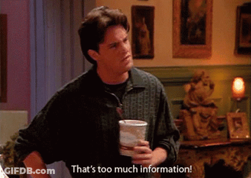 A Man Is Holding A Cup Of Coffee And Talking About Information . GIF