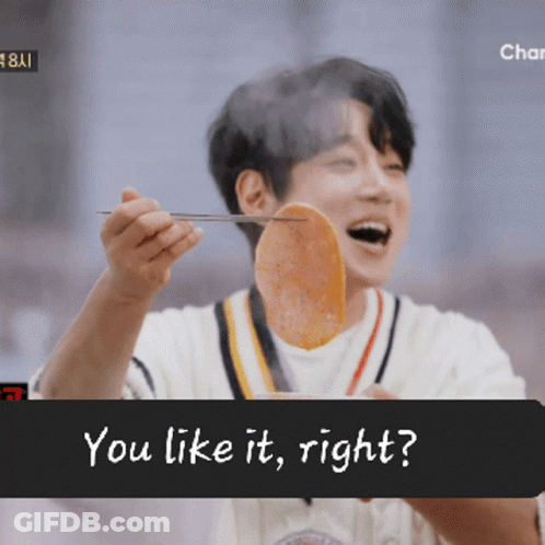 Man Holding Food With Chopsticks And You Like It Right GIF