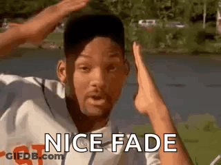 A Man Is Holding A Woman 'S Foot In Front Of His Head And Says Nice Fade . GIF