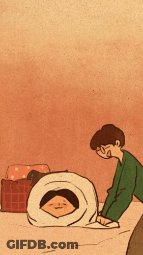 A Man Is Holding A Woman Up In The Air GIF