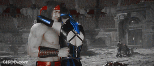 A Man Is Hugging A Woman In A Video Game GIF