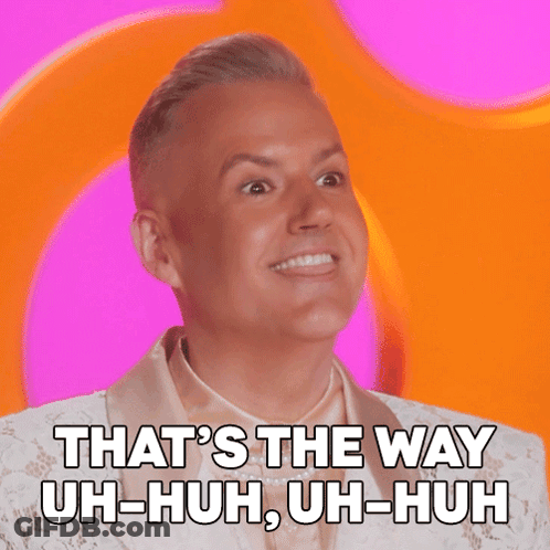 A Man Is Laughing With The Words That 'S The Way Uh-Huh Uh-Huh Written Below Him GIF