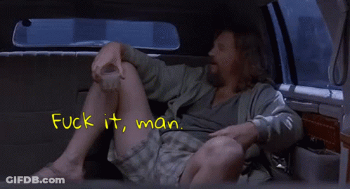 A Man Is Laying In The Back Of A Car With The Words Life Goes On Man Written Below Him GIF
