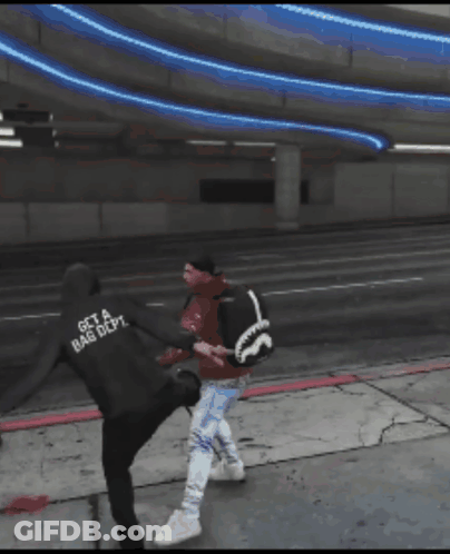 A Man Is Laying On The Ground With His Head In The Air GIF
