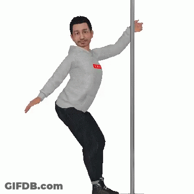 A Man Is Leaning Against A Pole With A Sweatshirt That Says Supreme GIF