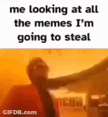 A Man Is Looking At All The Memes He Is Going To Steal . GIF