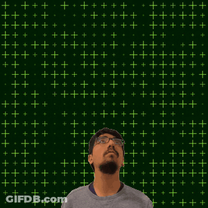 A Man Is Looking Up At The Number 29 Surrounded By Yellow Stars GIF