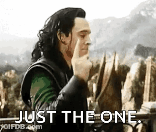 A Man Is Making A Gesture With His Finger And The Words Just The One . GIF