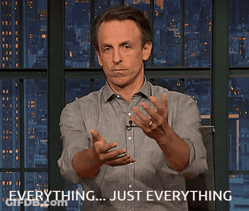 A Man Is Making A Gesture With His Hands And Says Everything Just Everything GIF