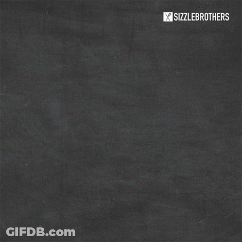 A Man Is Making A Swipe Up Gesture In Front Of A Sign That Says Sizzlebrothers GIF